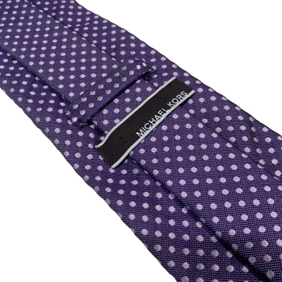 Michael Kors Other - Michael Kors Purple Polka Dot Necktie